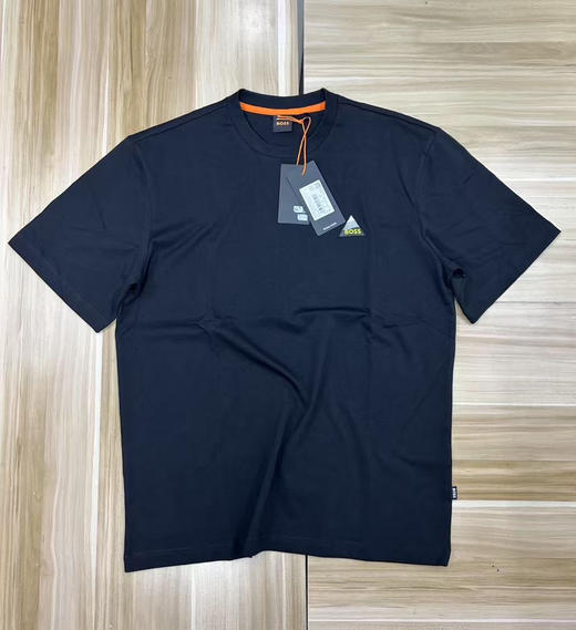 原单正品 BOSS字母动物印花图案圆领套头短袖T恤，男款，黑色白色
尺码S-XXL 商品图1