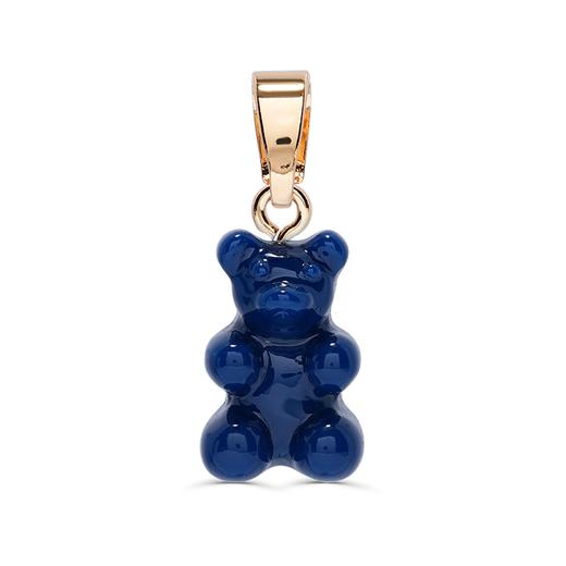 订购4周到｜CRYSTAL HAZE-Nostalgia Bear-classic-墨蓝色小熊 吊坠（金色环扣）［挪威设计师］ 商品图0