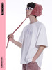 ASMEMMO咦哇•幻像重叠logo印绣花T恤男夏季简约纯色打底短袖潮流 商品缩略图3