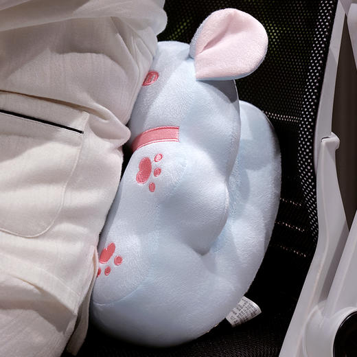 自然醒卡通冰藤凉席双面午睡枕办公室趴睡觉神器小学生儿童桌上枕头QYL 商品图11