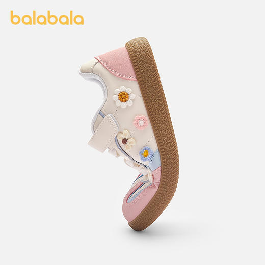 巴拉巴拉童鞋女童德训鞋低帮板鞋儿童2025秋新款防滑鞋子甜美撞色 商品图2