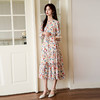 谜底两件式花色连衣裙长袖2025秋季新款复古桑蚕丝长裙257ML7790 商品缩略图0