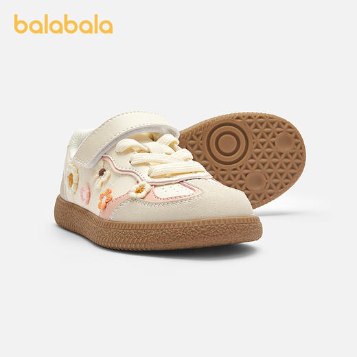 巴拉巴拉童鞋女童德训鞋低帮板鞋儿童2025秋新款防滑鞋子甜美撞色 商品图1