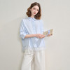西遇蕾丝花边拼接通勤衬衫女秋季宽松显瘦设计感衬衣V2551108 商品缩略图2