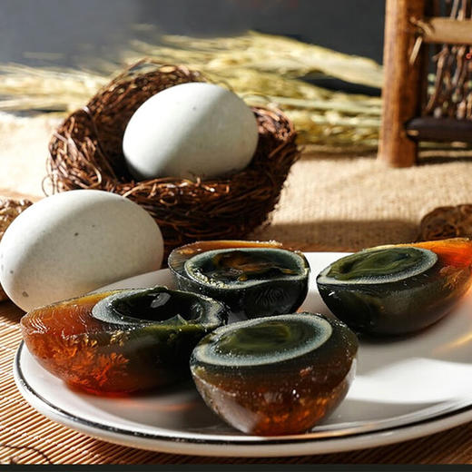 卡宴咸鸭蛋松花蛋双拼礼盒 高邮特产流油咸鸭蛋*10枚 松花蛋*10枚 商品图1