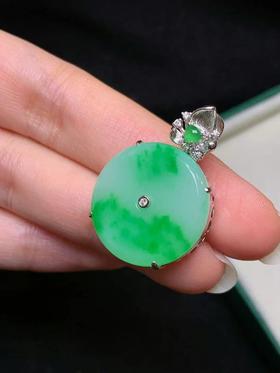 平安扣翡翠吊坠