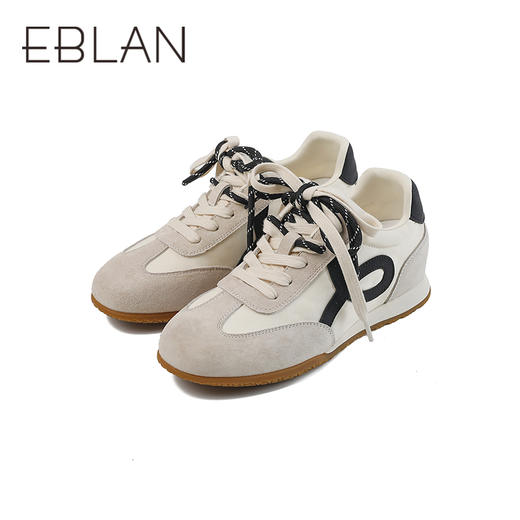 伊伴秋季双鞋带德训低调内增高单鞋B25491312 商品图3