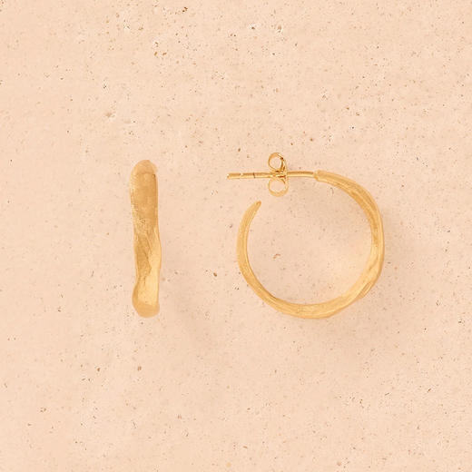 在途4周到｜Agapee-ZÉPHIR-不规则 锤纹 耳环［法国设计师］ 商品图1