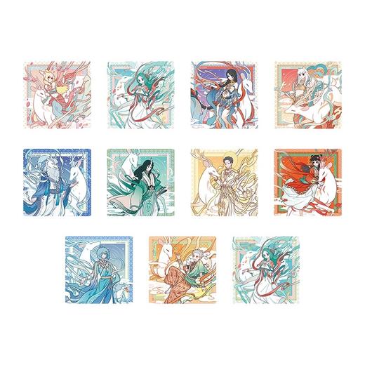 非人哉 敦煌画院 九色神鹿系列 亚克力色纸 全11种 10包/盒 国谷 商品图0