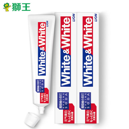 LION狮王 4支 WHITEWHITE葡萄柚小苏打元气美白牙膏清新口气 商品图2