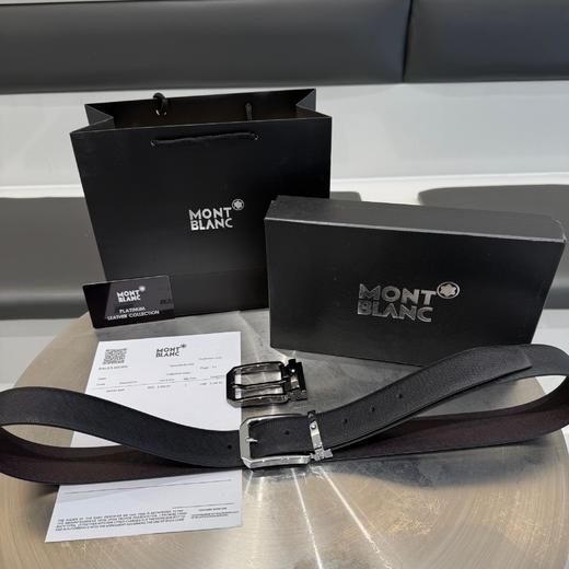 G238万宝龙25年新款男士M双扣商务休闲皮带腰带礼盒装男士经典款 商品图0