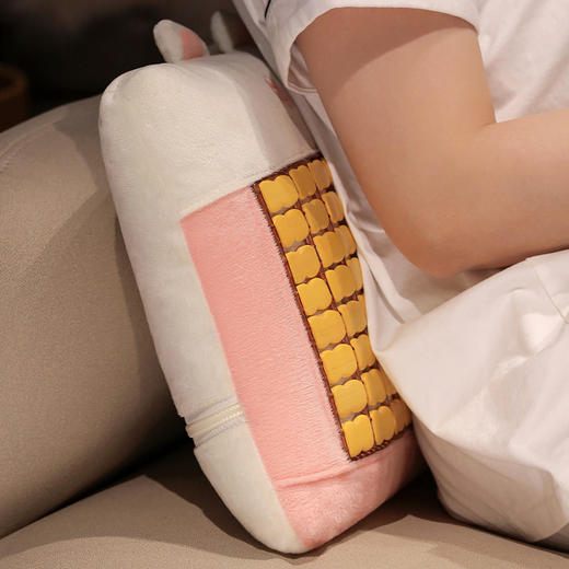 自然醒抱抱猫竹席小枕头夏季单人学生儿童凉席麻将枕办公室午睡小枕头QYL 商品图14