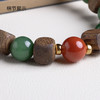 xy0442沉香+碧玉南红方形珠手串 商品缩略图3