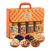 集味轩6罐装坚果礼盒  零食礼包 开心果腰果杏核鱼皮花生五香黑豆提子干 企业集采精致礼1138g 商品缩略图0