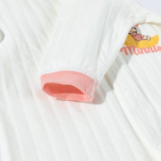 迪士尼春秋季新款女童前开连体衣纯棉女宝满月哈衣卡通印花可外穿爬爬服ZD3EL023 商品图6