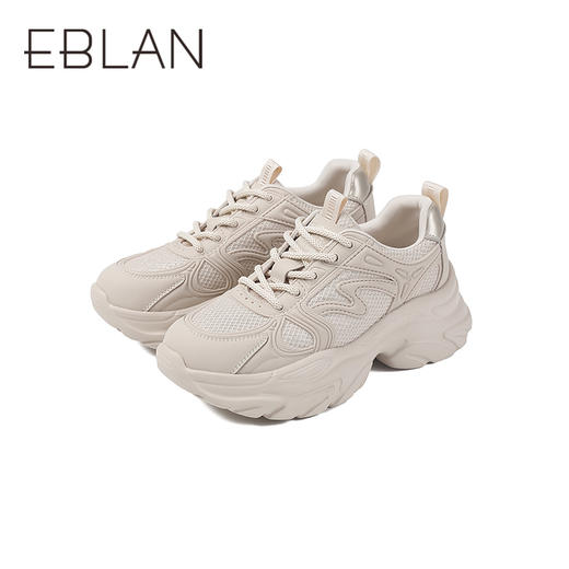 伊伴秋季亲肤鞋垫轻盈厚底单鞋B25427201 商品图4