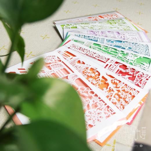 岳麓书院景观剪纸明信片 商品图0