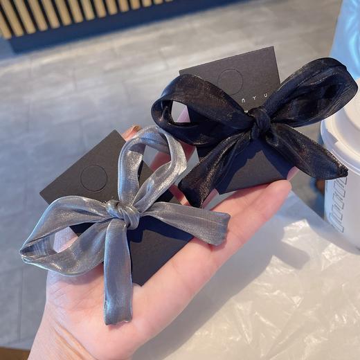 【甜美蝴蝶结发夹】侧边发型搭子，百搭简约有型白看不腻，不易滑落，发卡鸭嘴夹2025新款侧边夹刘海夹碎发夹气质发饰QQ 商品图2