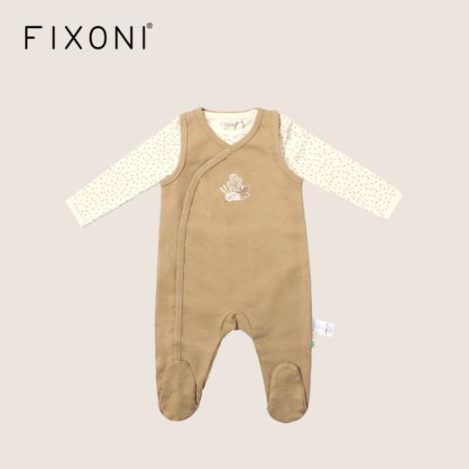 【云优选】FIXONI婴幼儿斜开襟连脚包屁衣套装-限时清仓 商品图3
