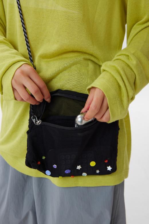 CryingCenter 可爱纽扣反光斜挎包 哭喊中心 商品图3