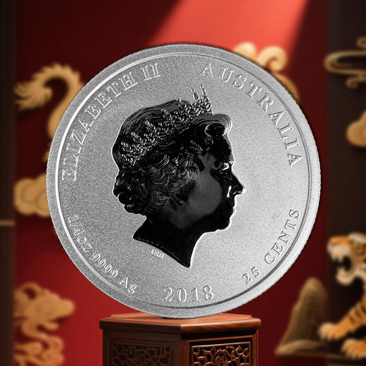 澳大利亚生肖彩色银币 封装版 含纯银1/4盎司 商品图1