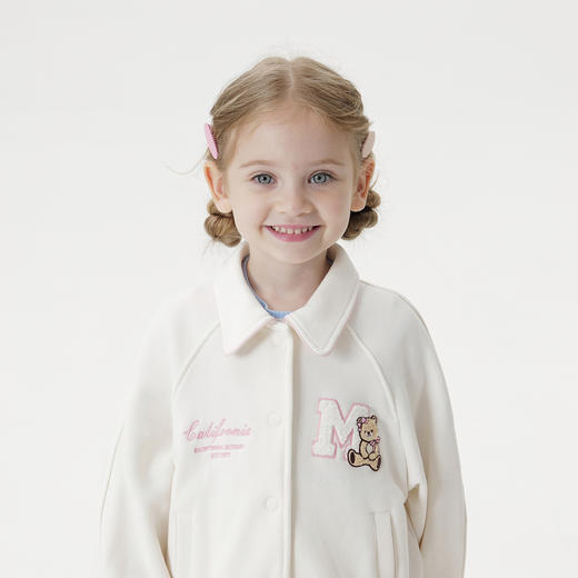 马克珍妮女童萌趣校园软糯外套宝宝卫衣夹克2025年秋装新款551185 商品图3