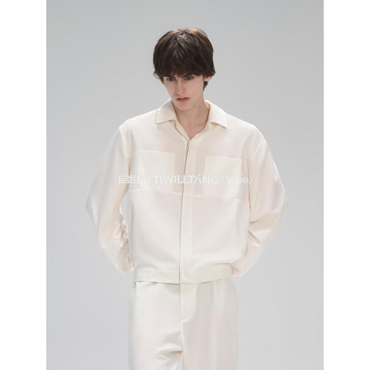 启世录TIWILLTANG“异境虚决”抗皱透气慵懒百搭异形长袖衬衫套装 商品图2