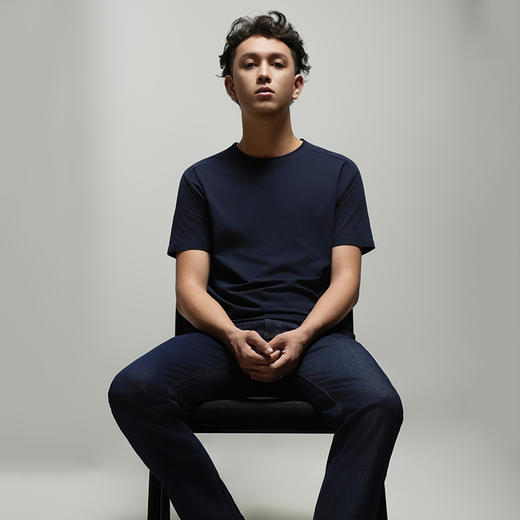 4158m山系行政 观夏S1贴身层吸湿圆领T恤速干T恤男圆领速干透气 商品图4