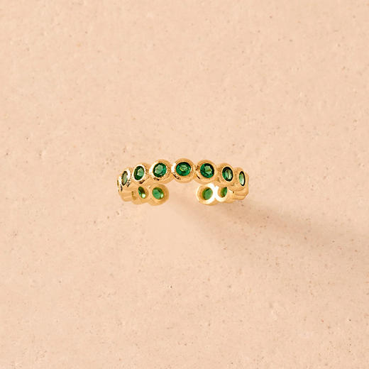 北京仓｜Agapee-AMÉLIA-绿色 锆石 戒指［法国设计师］ 商品图1