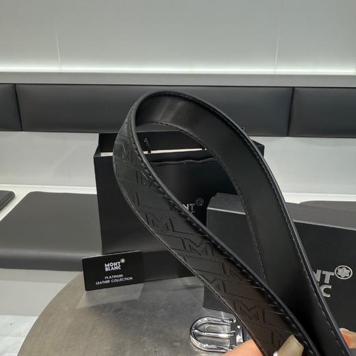 G237万宝龙25年新款男士M双扣商务休闲皮带腰带礼盒装男士经典款 商品图3