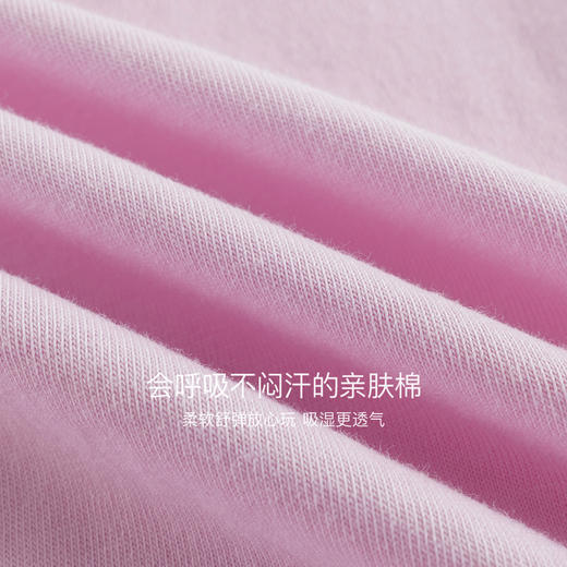 马克珍妮女童优雅蝴蝶结字母花边T恤宝宝上衣2025秋装新款551193 商品图4