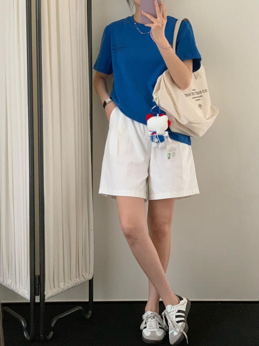 （小眠专属）海岛蓝T恤 | 打造夏日时髦穿搭，显白又gao级 商品图0