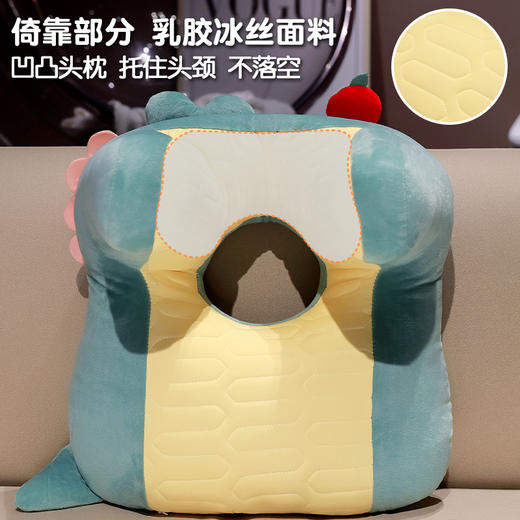 自然醒多巴胺动物仰睡枕办公室午休神器护颈靠枕睡觉抱枕趴睡枕QYL 商品图6