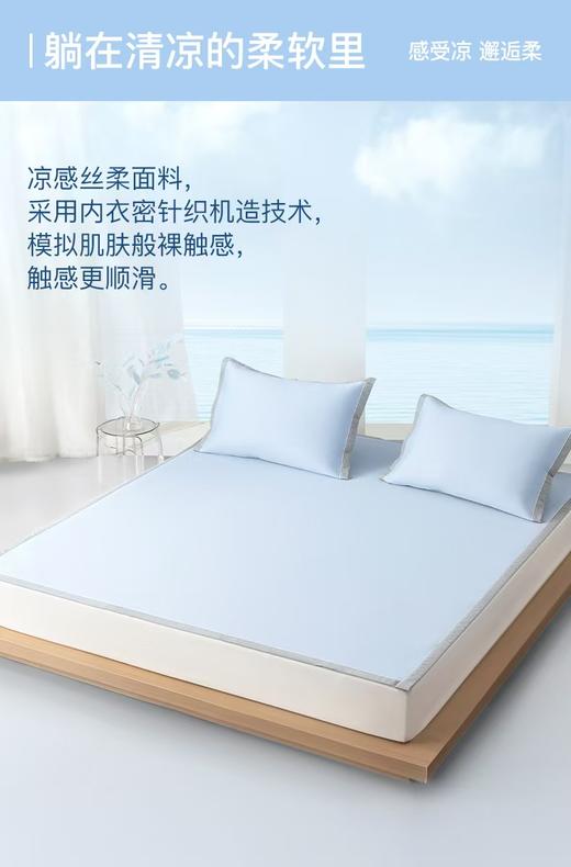 10楼  梦洁 素色提花冰丝席三件套 吊牌价899-999元 活动价199元 商品图1