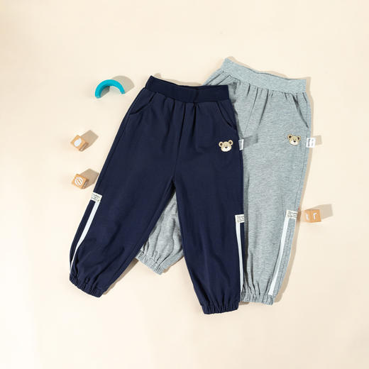 贝贝怡【纯棉休闲卫裤】男大童运动裤春秋长裤儿童外穿束脚裤男童装裤子ZB3EK011 商品图11