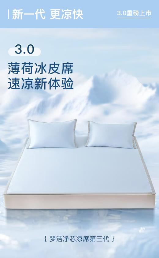 10楼  梦洁 素色提花冰丝席三件套 吊牌价899-999元 活动价199元 商品图0