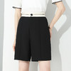 「自」全新升级【铂金会员146/天猫199/差价53】(81517)洛诗琳薄款西装五分裤2025夏季新款百搭时尚A字阔腿短裤女 商品缩略图1