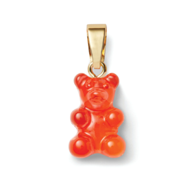 订购4周到｜CRYSTAL HAZE-Nostalgia Bear-classic-果冻红色小熊 吊坠（金色环扣）［挪威设计师］