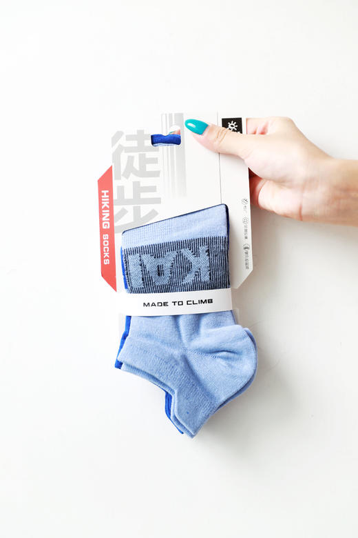 无骨衍缝+足弓固定，coolmax纱线户外徒步毛圈低帮袜2双装C071468 商品图8