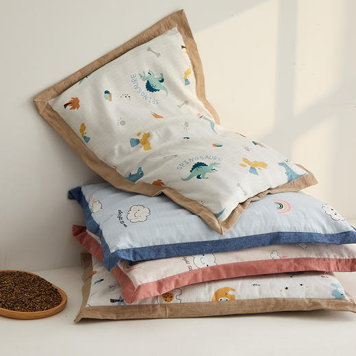 【品牌直发】加倍生活全棉纱布儿童荞麦枕 商品图1