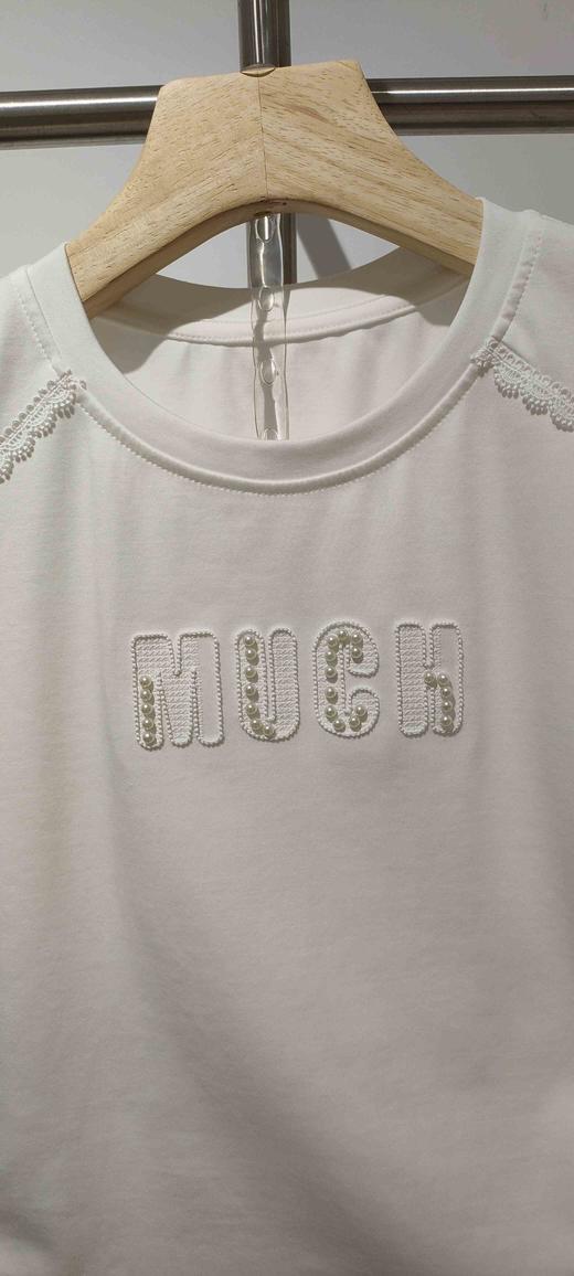 581111字母钉珠棉T 商品图3