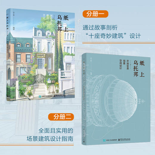 【官方正版】 《纸上乌托邦》 全2册 游戏动漫场景设计指南 商品图2