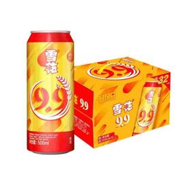 雪花500ml 9.9度啤酒【一箱请拍12听】
