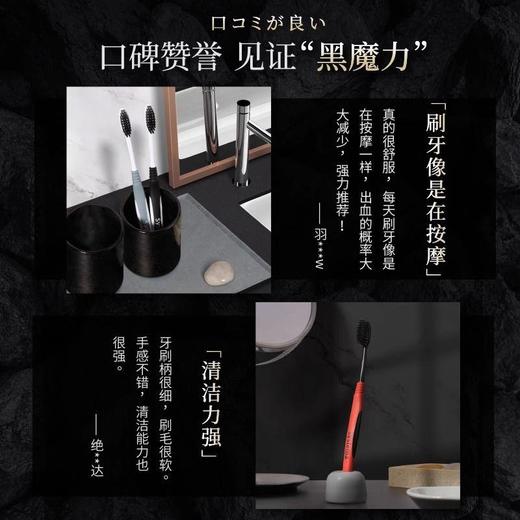 狮王细齿洁炭能量特惠装牙刷进口超极细毛护龈护齿碳2只×2套 商品图4