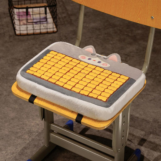 自然醒抱抱猫加厚麻将凉席坐垫夏天透气办公室汽车座椅垫清凉屁股垫子卡通QYL 商品图8