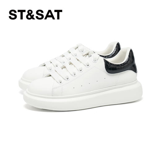 星期六时尚经典百搭厚底小白鞋SSD3112053 商品图10