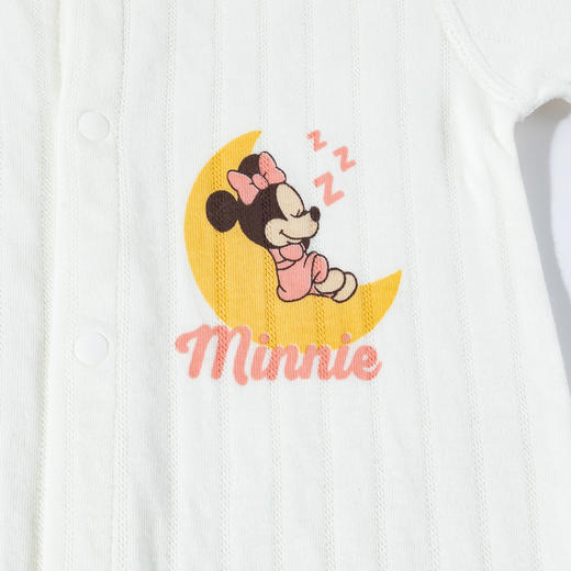 迪士尼春秋季新款女童前开连体衣纯棉女宝满月哈衣卡通印花可外穿爬爬服ZD3EL023 商品图8