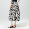 「自」全新升级【铂金会员201/天猫269/差价68】(70853)洛诗琳水墨印花半身裙2025夏季复古时尚设计感高腰显瘦裙子 商品缩略图0