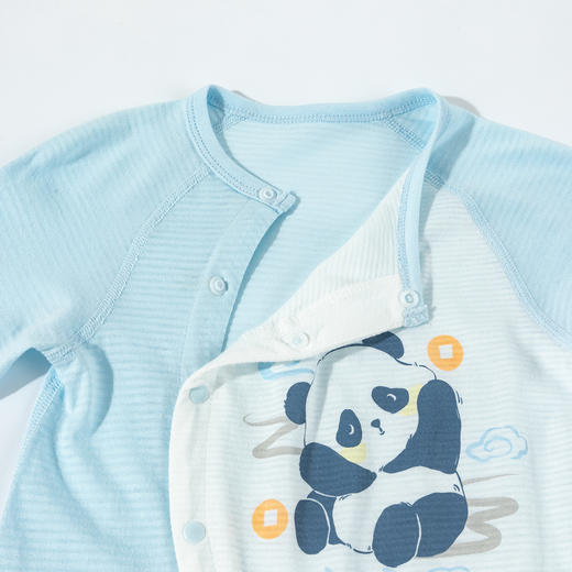 贝贝怡【2件装7A抗菌哈衣】春秋新款男女宝宝侧开连体衣满月抱衣爬服ZB3EL012 商品图13