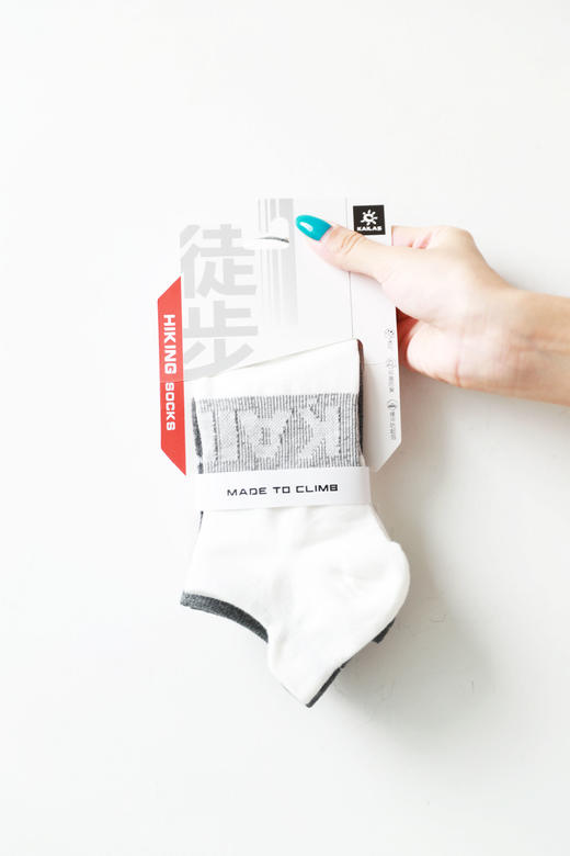 无骨衍缝+足弓固定，coolmax纱线户外徒步毛圈低帮袜2双装C071468 商品图4